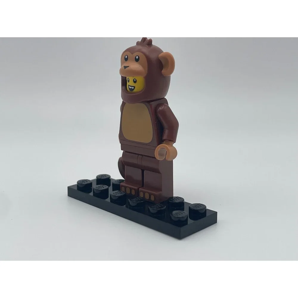 LEGO Series 7 Monkey Suit Guy Minifigure 8831 CMF Brown Animal Costume Figure